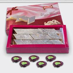 Kaju Katli with Diya