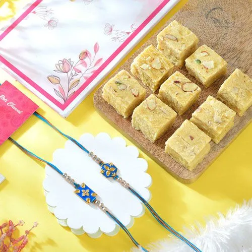 Rakhi Delight Duo with Soan Papdi