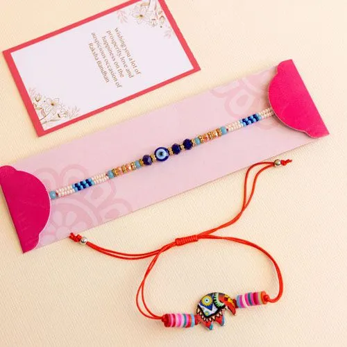 Festive Rakhi Duo Set