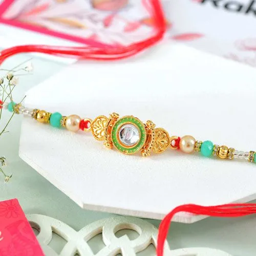 Elegant Crystal Rakhi