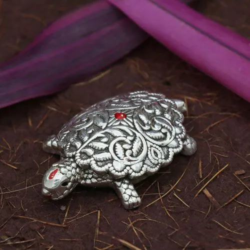 Lucky Silver Turtle for Rakhi Gift