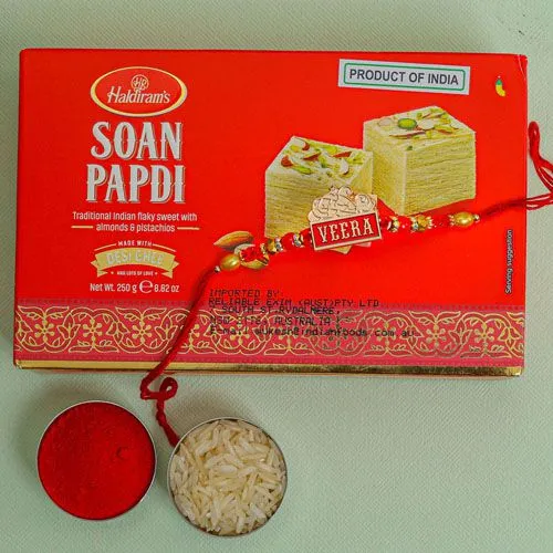 Festive Veera Rakhi with Soan Papdi