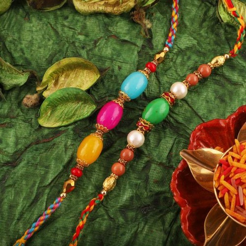 Colored Beads Rakhi