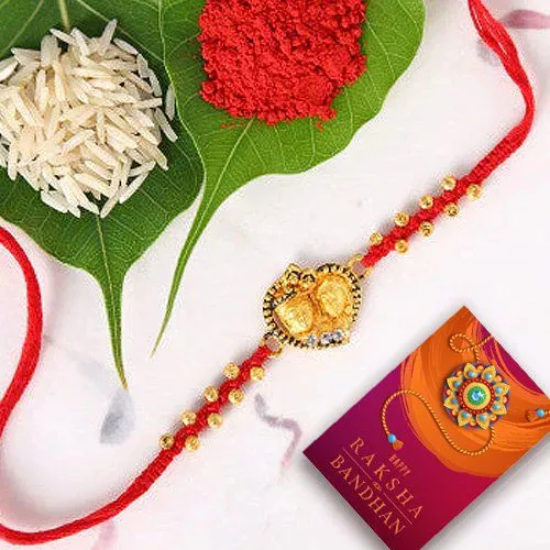 Beautiful Radha Krishna Rakhi Gift