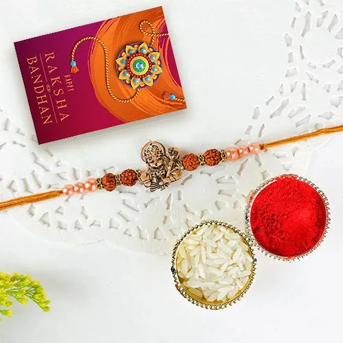 Protective Hanuman Rakhi Set