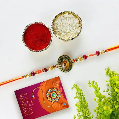 Festive Rakhi with Wishes Card