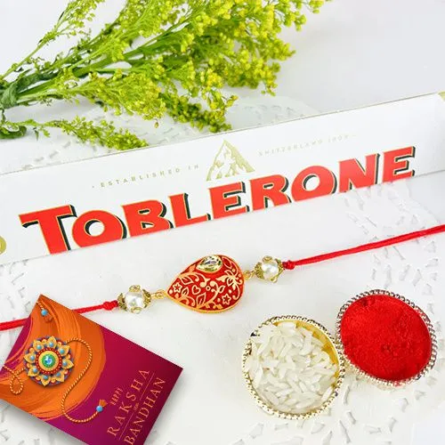 Kundan Rakhi and Toblerone Treat