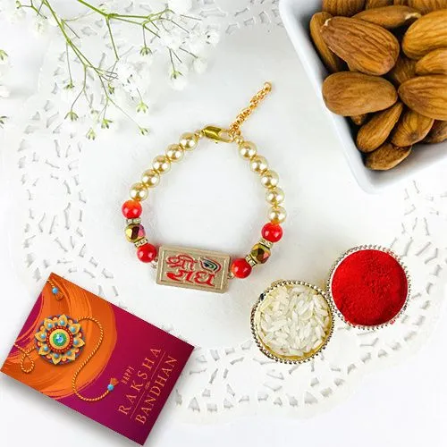 Elegant Rakhi & Almond Treat