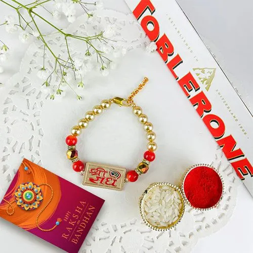 Festive Rakhi with Premium Toblerone