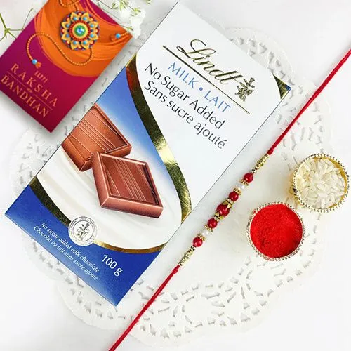 Lovingly Crafted Rakhi with Lindt Bliss