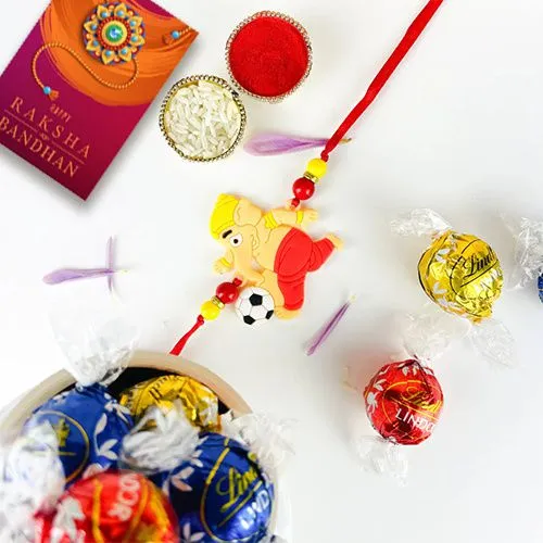 Bal Ganesh Rakhi & Gourmet Lindt Chocolates