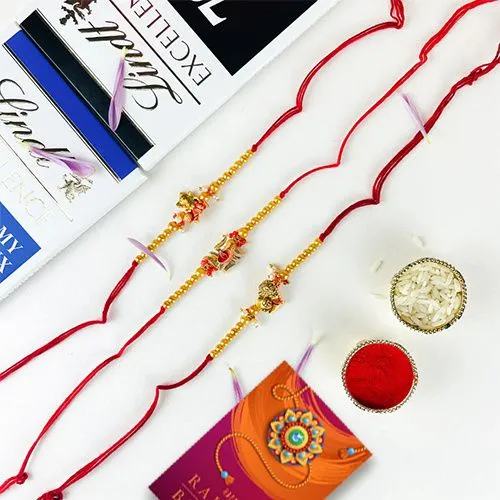 Rakhi Trio with Chocolates Combo