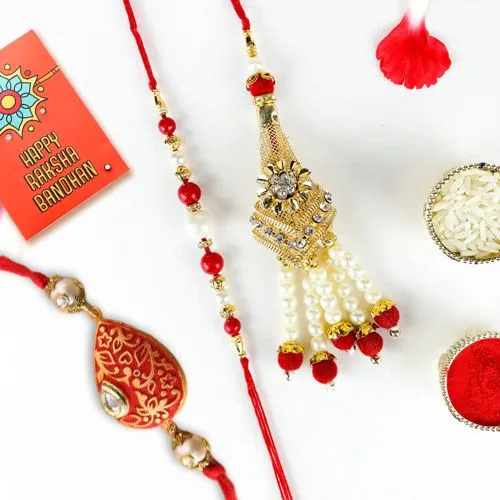 Kundan Delight Rakhi Combo