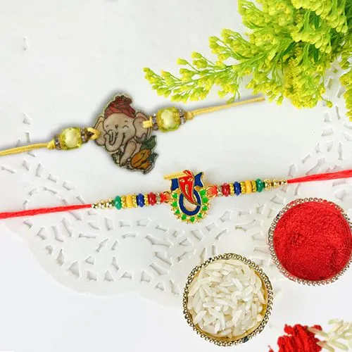 Tiny Tots Ganesh Rakhi Set