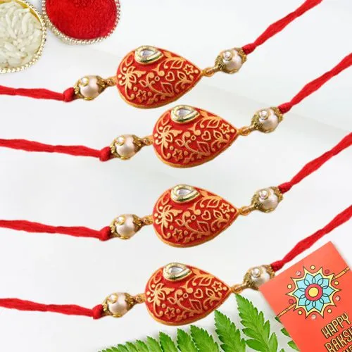 Kundan Rakhi Delight