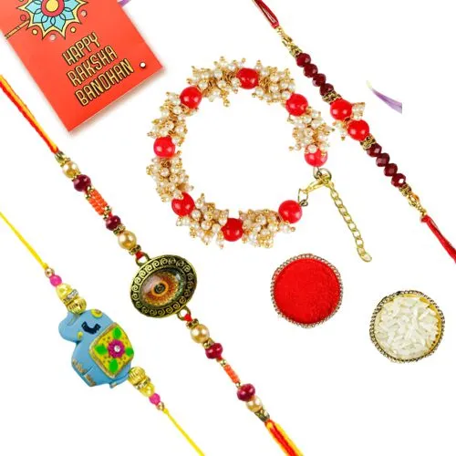 Bhaiya Bhabhi Joyful Rakhi Set