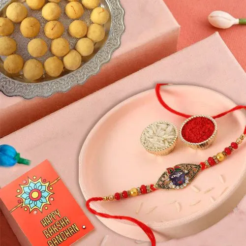 Madhava Rakhi & Besan Ladoo