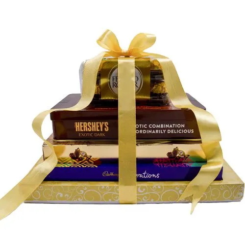 delightful chocolates gift hamper Delivery in Ahmedabad -  AhmedabadOnlineFlorists