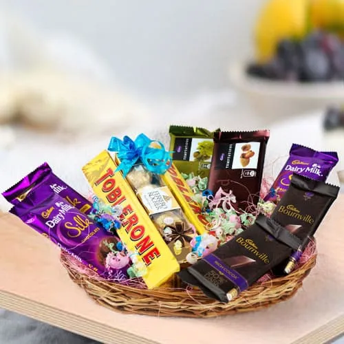 Delightful Assorted Chocolates Gift Basket