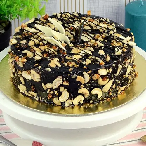 Chocolate Dry Fruits Cake | Online Birthday Cake Delivery in Qatar