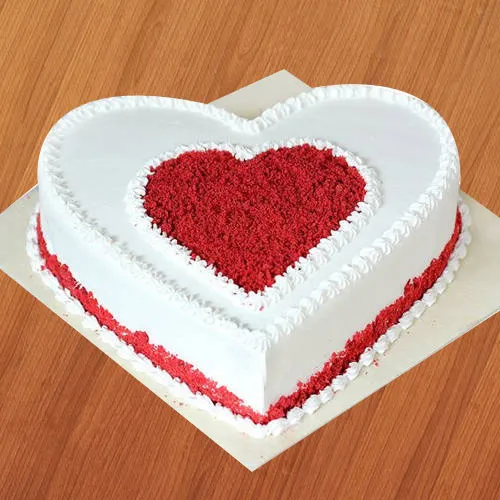 Buy Classic Heart Shaped Vanilla Cake-Classic Heart Shaped Vanilla Cake