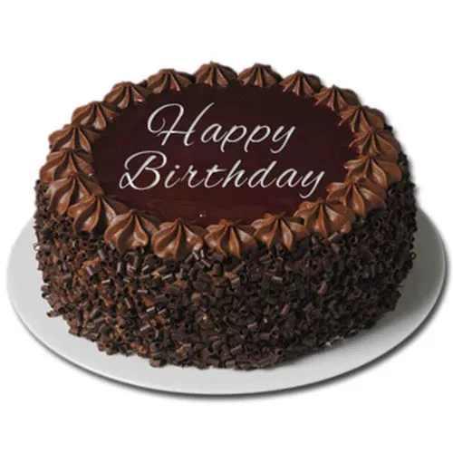 Rich Dark Chocolate Birthday Cake