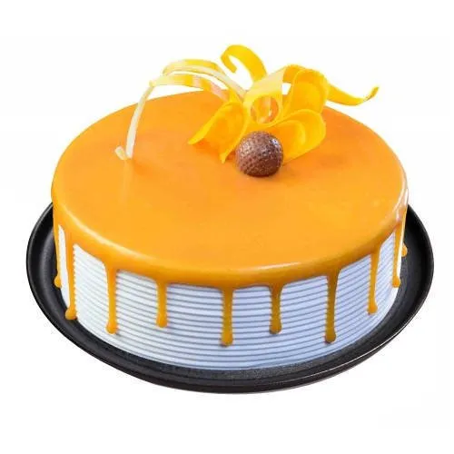 Eggless Orange Sponge Cake - No Butter Cake Recipe - Tickling Palates