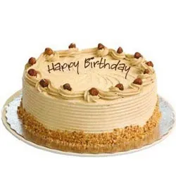 Delicious Eggless Coffee Cake for Birthday