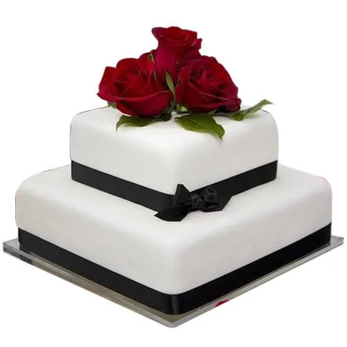 Special 2 Tier Wedding Cake