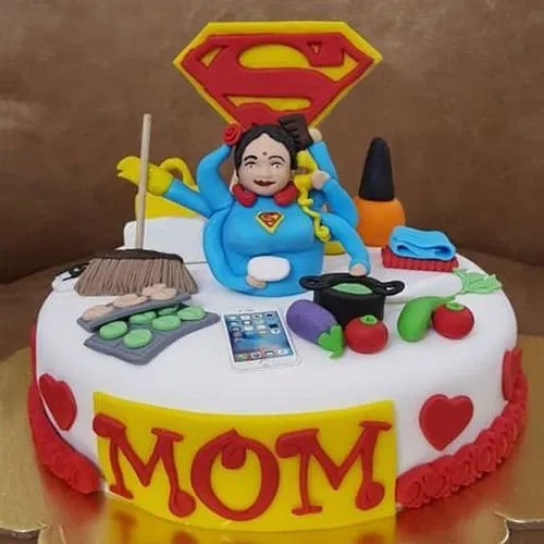 Shop for Fresh Love You Mom Birthday Cake online - Visakhapatnam