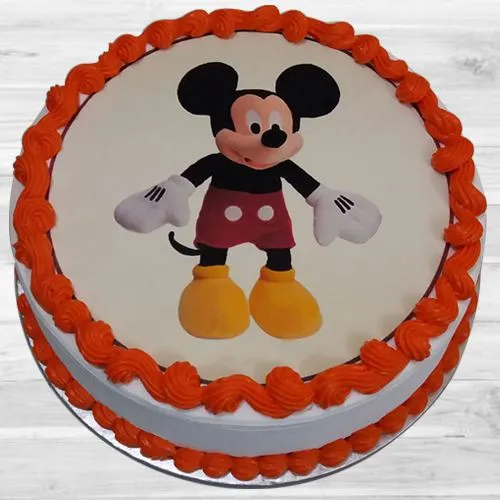 Delightful Kids Party Special Mickey Mouse Cake