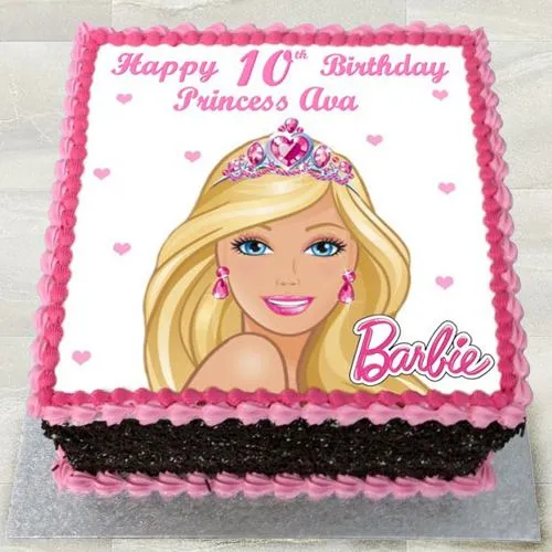 Barbie cake | Simple barbie photo and ribbon. | jennifer cuevas | Flickr