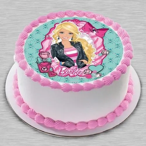 Barbie Doll Image Cake, baby shower cakes girl