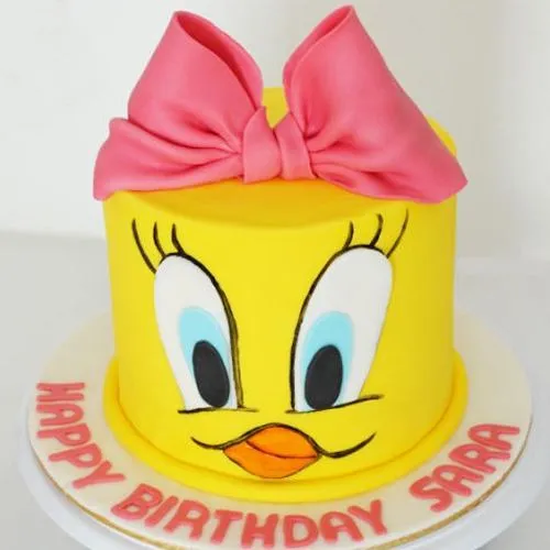 Easy Tweety Bird 3rd Birthday Cake