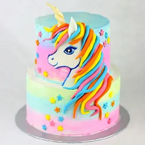 Signature 2 Tier Unicorn Cake for Birthday
