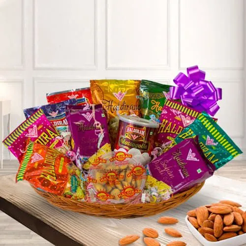 Cheerful Snacks Gift Hamper with Blessings