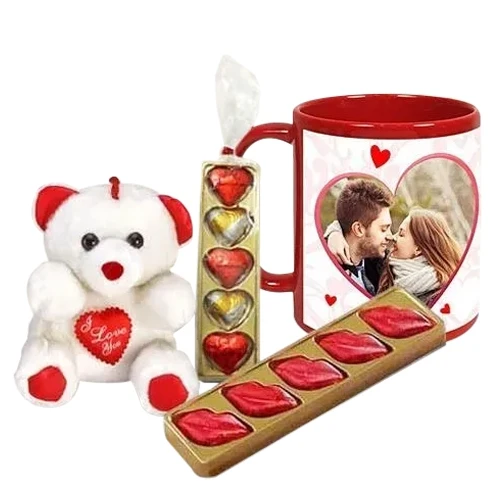Buy Midiron Romantic Gift for Girlfriend/Wife/Husband/Boyfriend  |Anniversary Love Gift Combo | Valentines Love Gift with - Handmade  Chocolate Box, Soft Red Teddy, Artificial Red Rose & Love Greeting Card  Online at Best
