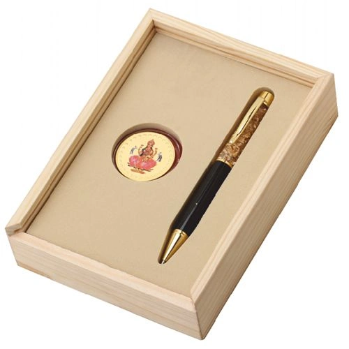 Divine Pen with Laxmi Ji Coin