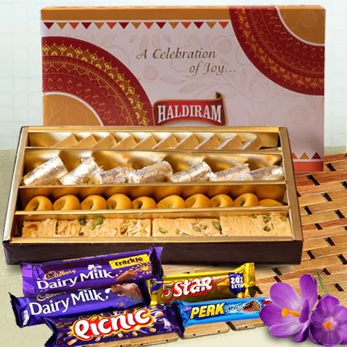 Order Online Haldirams Sweets with Cadbury Chocolates
