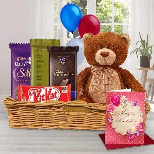 Send Gift Hamper of Birthday Gifts N Chocolates