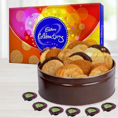 Cadbury Celebration with Cookies n Diwali Diyas