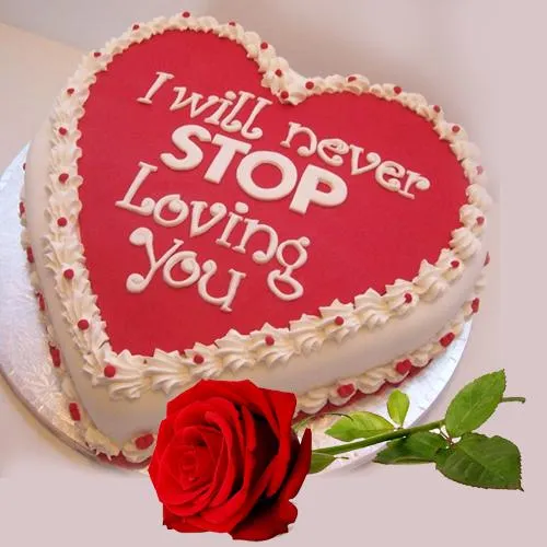 Red heart birthday cake | Limassol, Cyprus — Yiamy® Studio