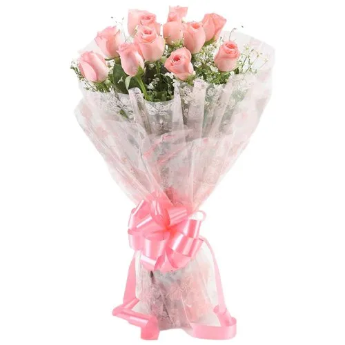Ideal Bunch of Pink Roses online