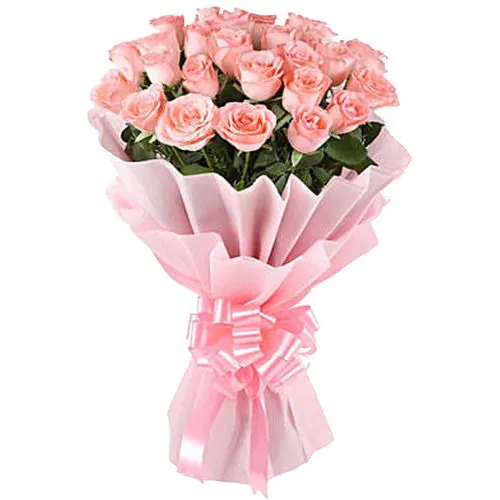 Bouquet of Blushing Pink Roses