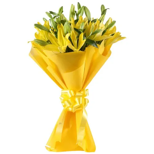 Wonderful Yellow Lilies Bouquet