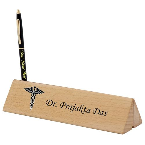 Personalized Desk Name Plate & Pen Set