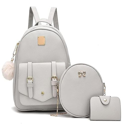 Chic 3-PCS Mini Leather Backpack Set