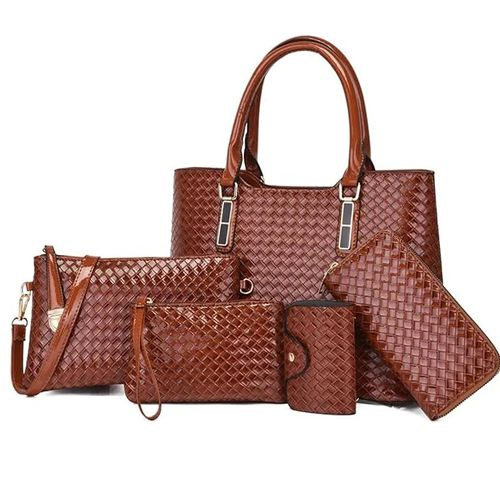 Elegant Synthetic Leather Handbag Set for Women