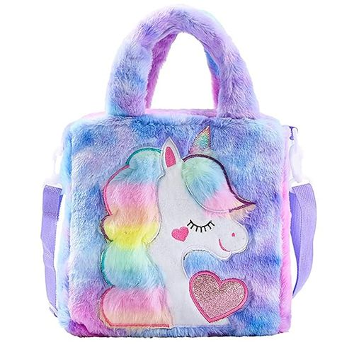 Magical Unicorn Fur Sling Bag