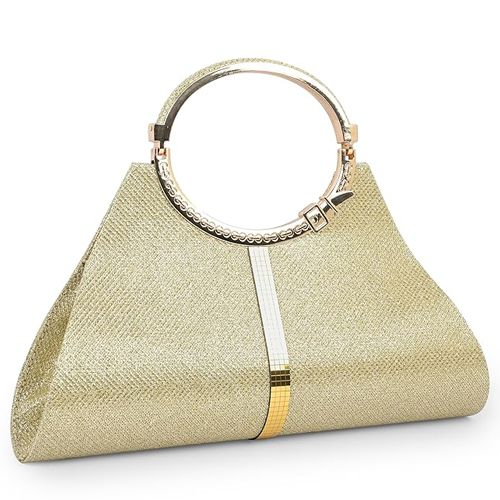 Elegant Gold Formal Clutch for Women